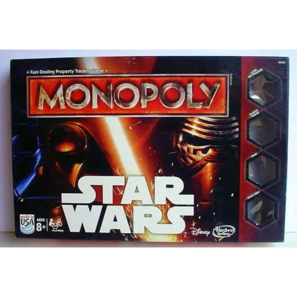 STAR WARS THE FORCE AWAKENS - Monopoly Board Game 2015 Edition complete